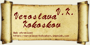 Veroslava Kokoškov vizit kartica
